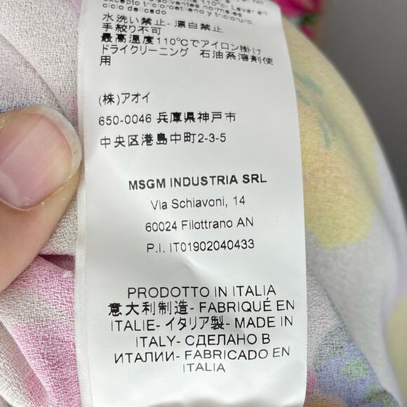 MSGM Floral Print Halter Maxi Dress Size 40(S) - Picture 9 of 10